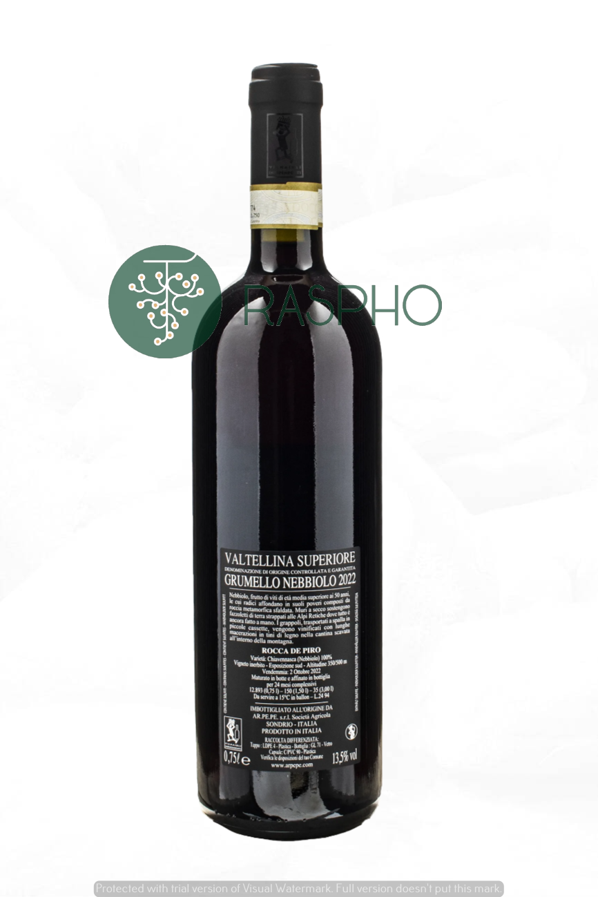 Ar.Pe.Pe Valtellina Superiore Nebbiolo Grumello Rocca de Piro